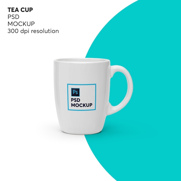 PSD mockup di tazza di tè