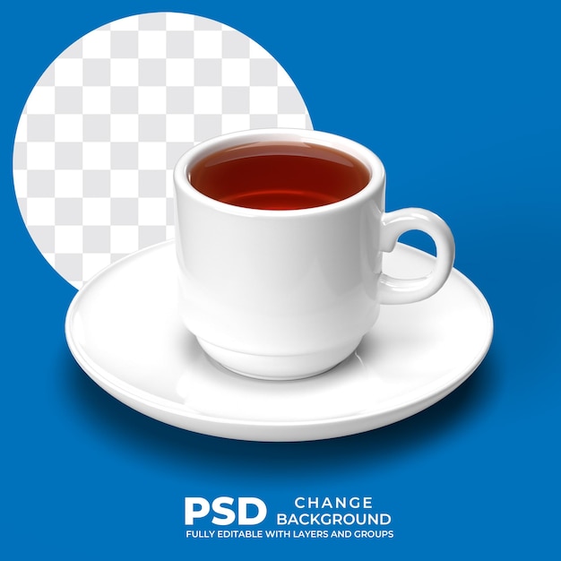 PSD tea cup