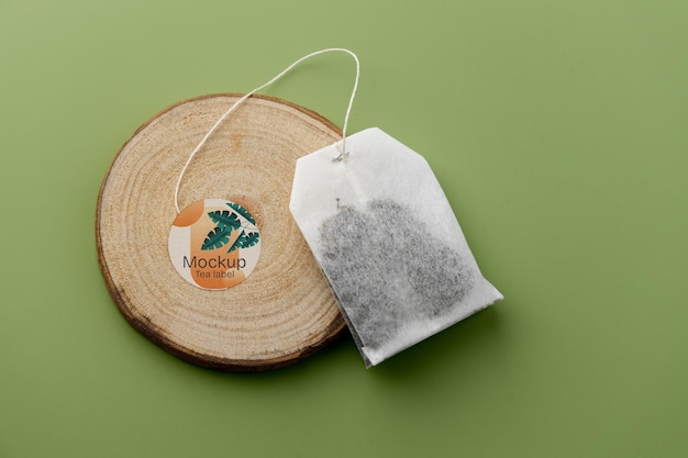 Tea label  mockup