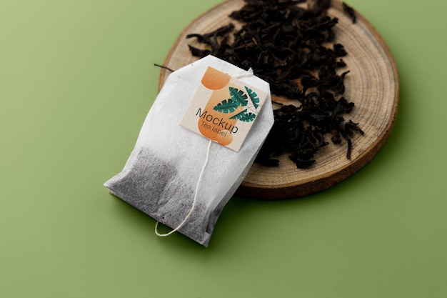 Tea label  mockup