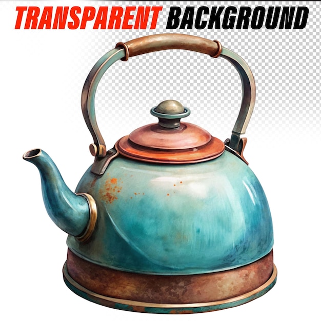 PSD tea pot