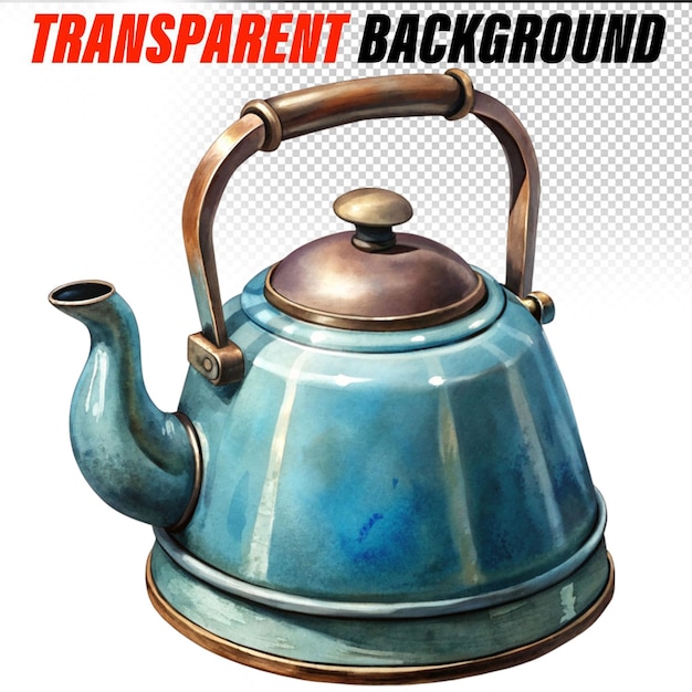 PSD tea pot