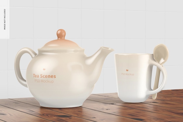 Tea Scene Mockup