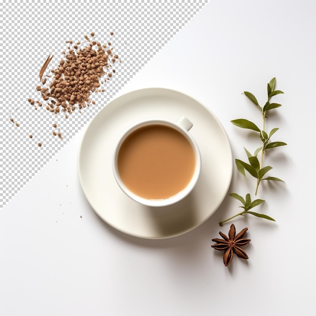 Tea with transparent background