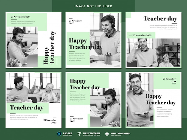 Teacher day social media template