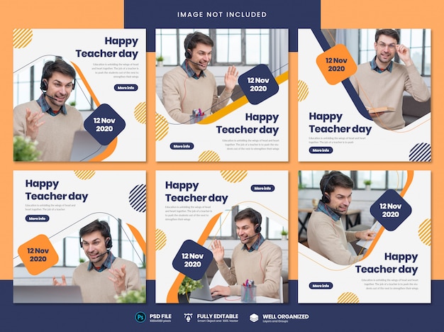 PSD teacher day social media template