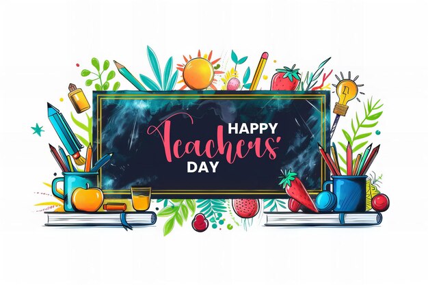 PSD teachers day creative design