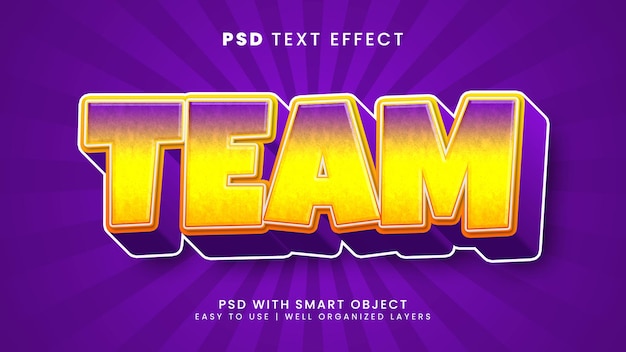 team 3d editable text effect with unity and cartoon text style