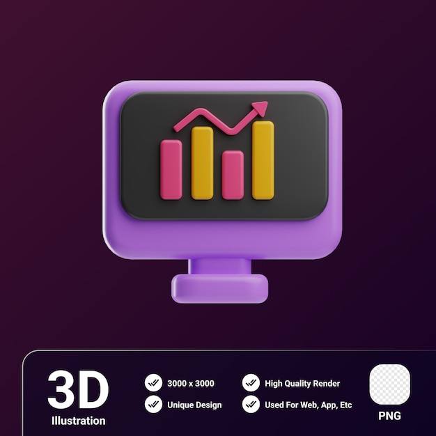 Premium PSD | Team work object business report 3d illustration