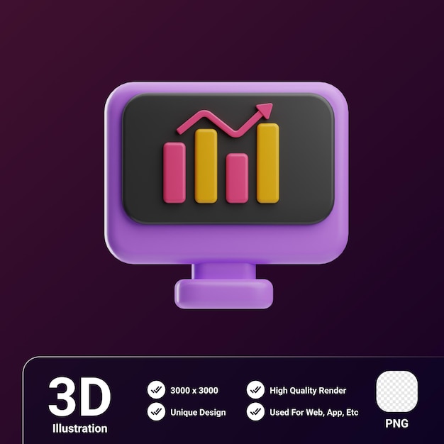 PSD team work object business report 3d illustration