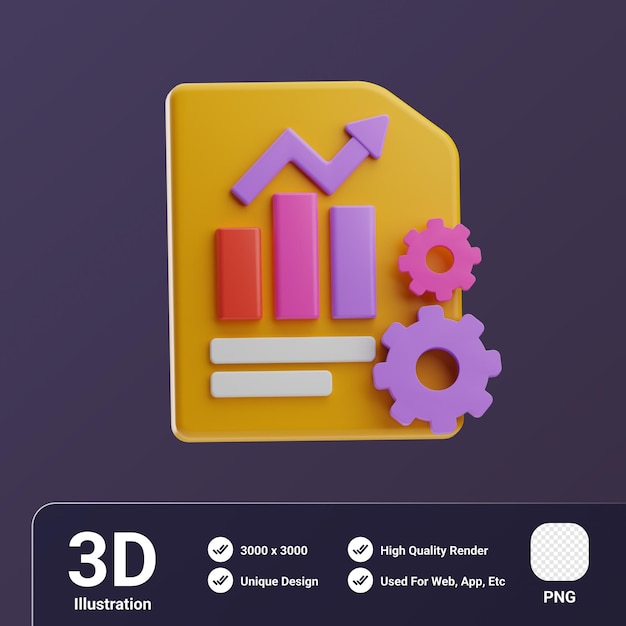 PSD team work object presentation 3d illustration