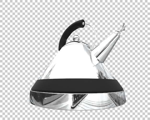 PSD Иллюстрация 3d-рендеринга чайника, изолированного на прозрачном фоне
