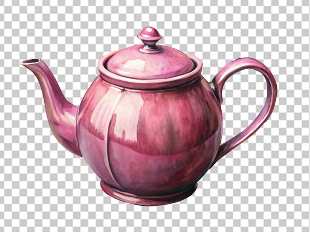 PSD teapot isolated on transparent background