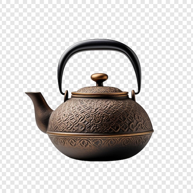 PSD teapot isolated on transparent background