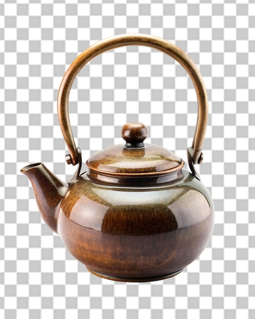 PSD teapot isolated on transparent background