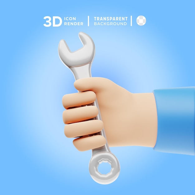 Technische vaardigheid van 3d-pictogram illustratie