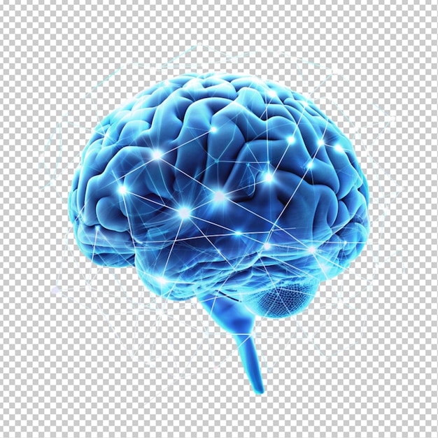 Technologia mózgowa synapsy przejrzyste tło