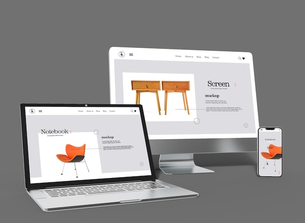 Technologie Apparaten Scherm Mockup