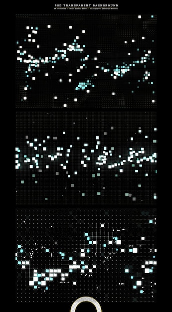 Technologie geometrische abstracte op transparante achtergrond