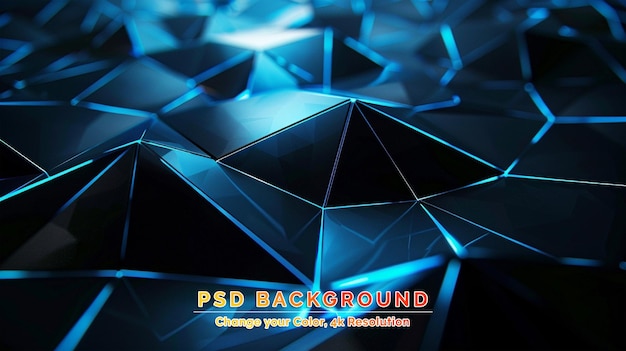 PSD technology abstract background glow