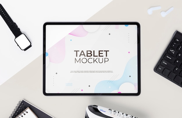 PSD technology concept with digital tablet mockup