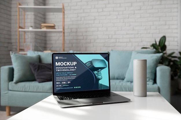 Technology digital assistant mockup