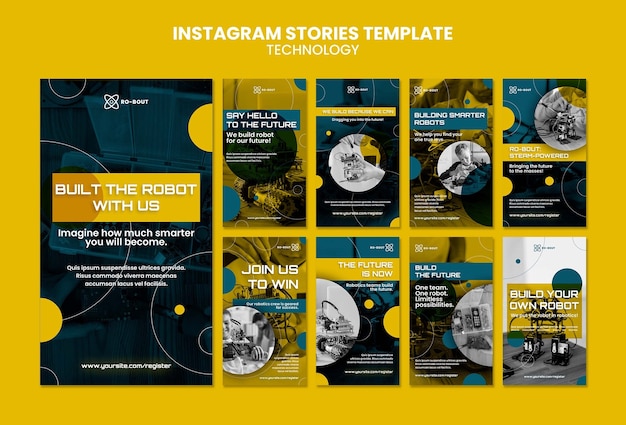 PSD technology instagram stories