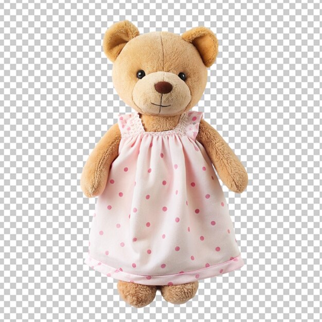 PSD a teddy bear with a tag that says