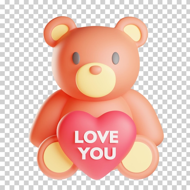 Teddybeer 3d illustratie