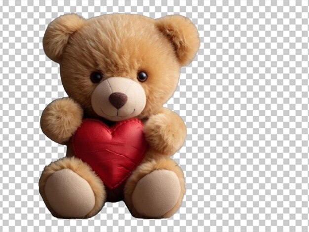 PSD teddybeer met rood hart valentine39s dag concept