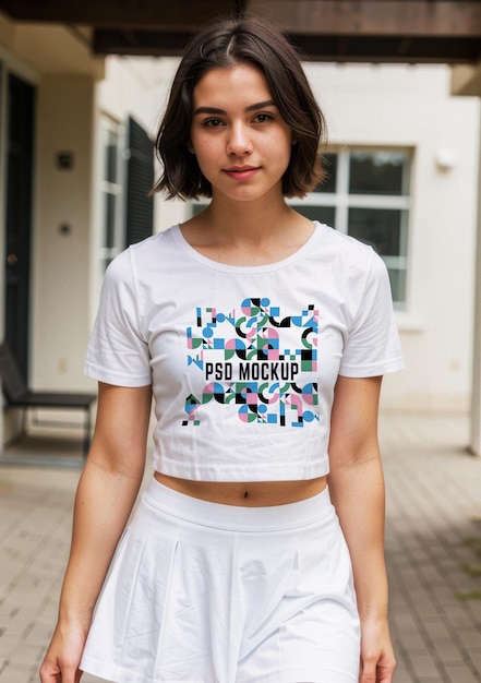 PSD tee showcase template psd unisex aesthetic branding merch mockup tshirt