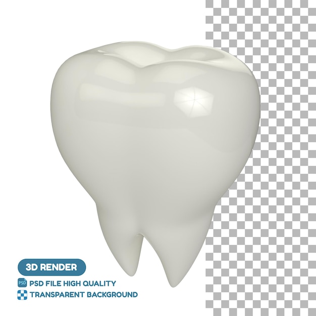 Teeth 3d illustration icon