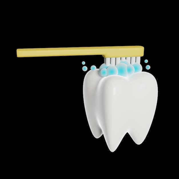 치아 관리 클리닉 배경 3d 렌더링