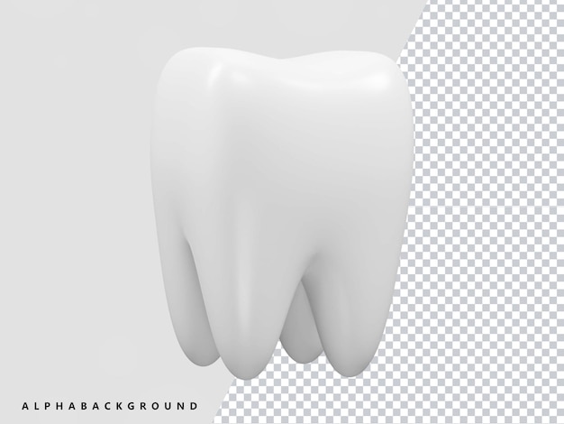 Teeth icon 3d render