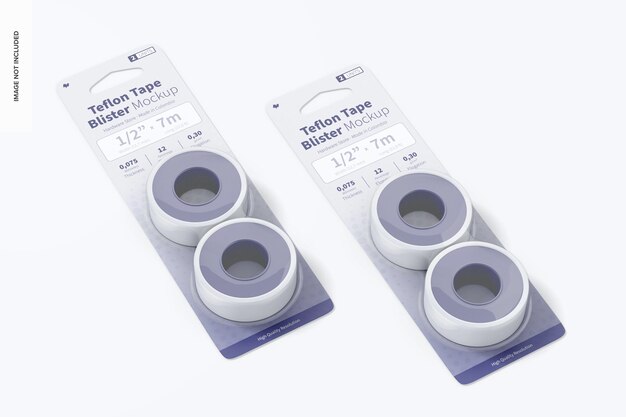 teflon tape blister mockup