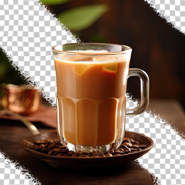 PSD 테타리크 (teh tarik) 는 말레이시아의 인기 있는 음료로, 종종 선택적인 초점, 초점 밖의 흐릿함, 과소 노출으로 묘사된다.