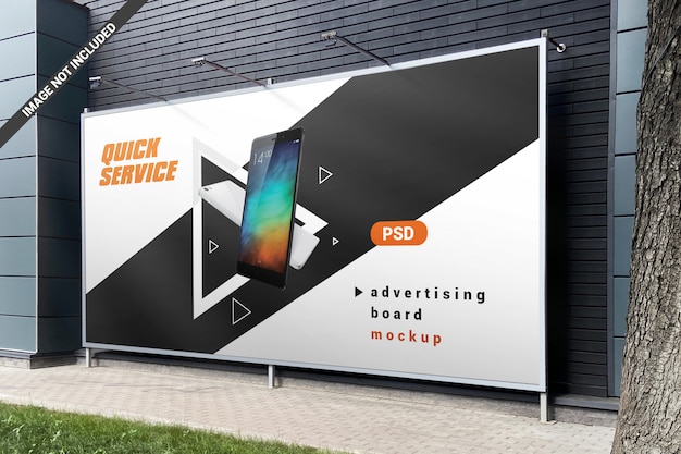 Tekenbord advertentie mockup