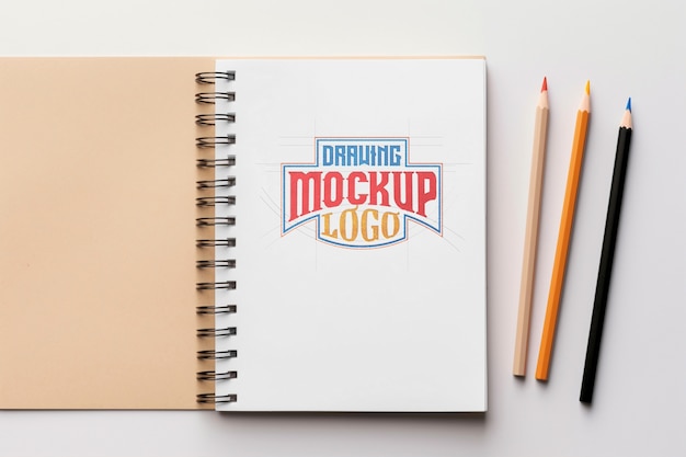 PSD tekening logo mockup ontwerp