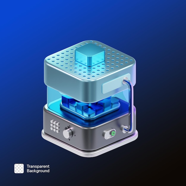 Teknolojik 3D Teknoloji Simge PNG Şablonu