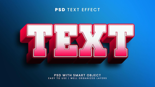 Tekst 3d redigerbar teksteffekt med citat og titel tekststil