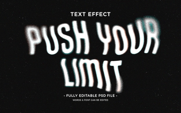 PSD tekst effect