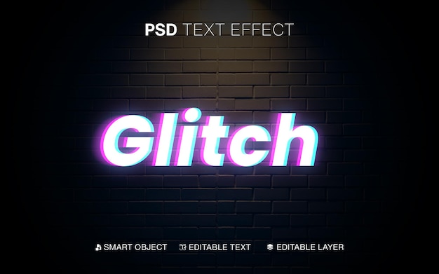 Teksteffect glitch