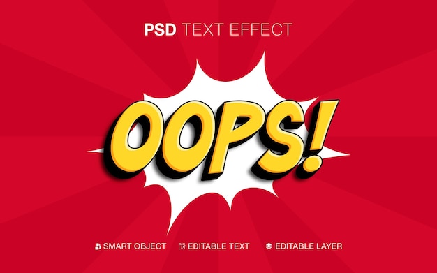 PSD teksteffect oeps