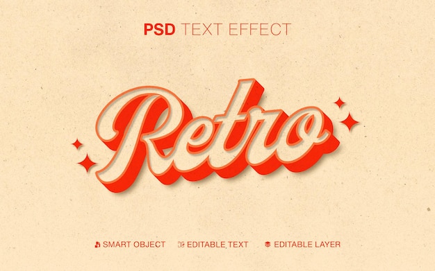 Teksteffect Retro