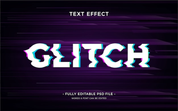 Teksteffect van glitch