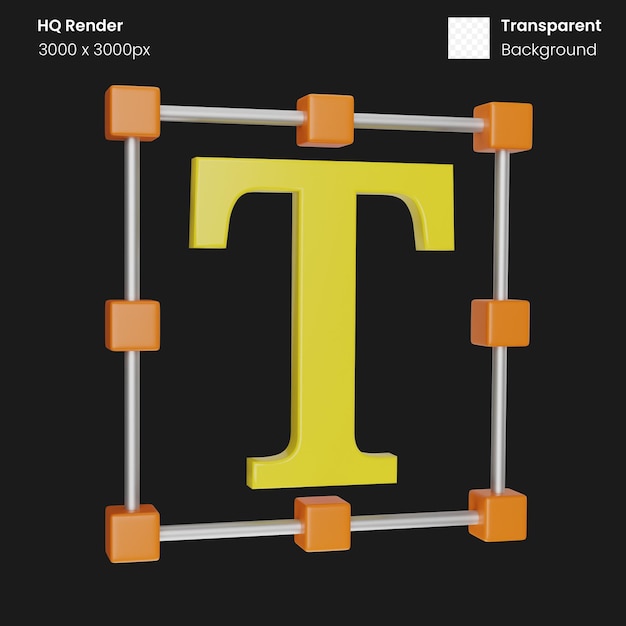 teksthulpmiddel 3d illustratie