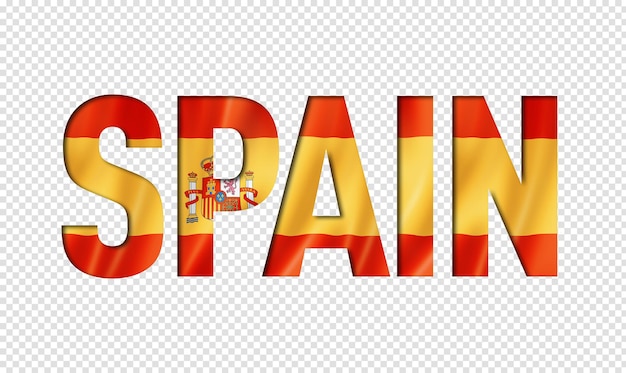 Tekstlettertype spaanse vlag