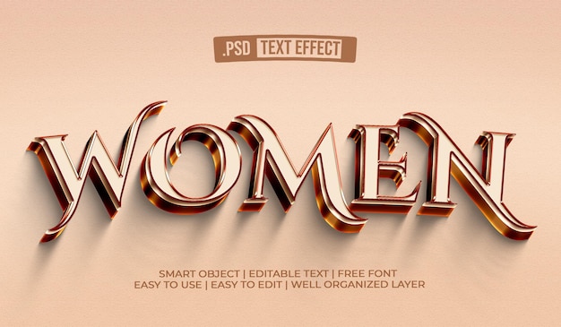 Tekststijleffect voor vrouwen