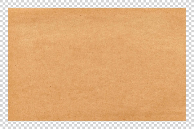 Tekstura papieru brązowego PSD na przezroczystym tle