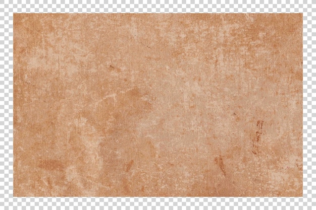 Tekstura papieru brązowego PSD na przezroczystym tle
